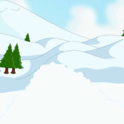 Hello Penguin With Goggles And Bow In Snow GIF