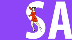 Hello Saturday Big Letters GIF