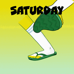 Hello Saturday Walk Day GIF
