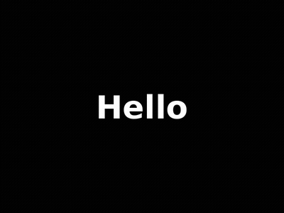 Hello Text GIF