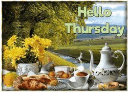 Hello Thursday Breakfast At The Garden GIF