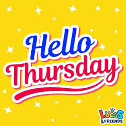 Hello Thursday Yellow Polka Dots GIF