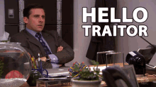 Hello Traitor Michael Scott GIF