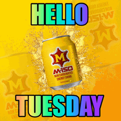 Hello Tuesday Shaking Soda Can GIF