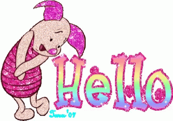 Hello Wednesday Shy Piglet GIF