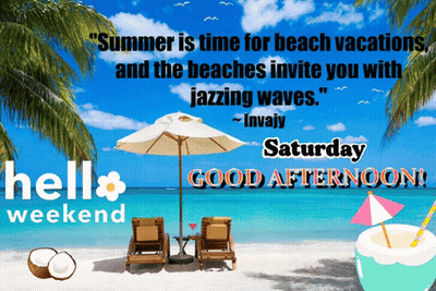 Hello Weekend Poster