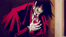 Hellsing Anime Alucard Crazy Mad Laugh GIF