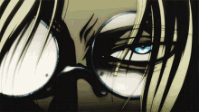 Hellsing Anime Integra Serious Look Eyes GIF