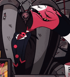 Helluva Boss Blitzo Show Off Outfit GIF