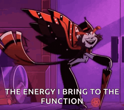 Helluva Boss Character Holding Umbrella The Energy I Bring GIF