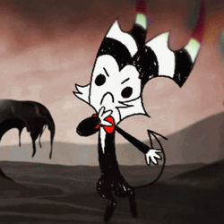 Helluva Boss Moxxie Talking While Floating GIF