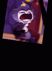 Helluva Boss Stolas Hugging Book While Crying GIF