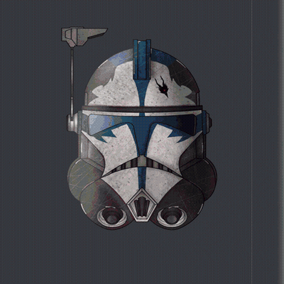 Helmet With Red Lightning Background GIF