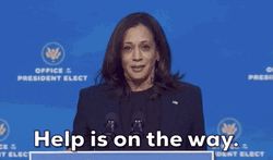 Help Is On The Way Kamala Harris GIF