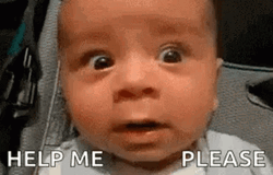 Help Me Baby Stare GIF