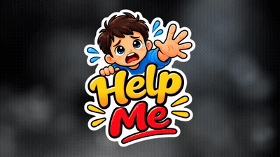 Help Me GIF – Cute Emotional Cartoon Sticker GIF