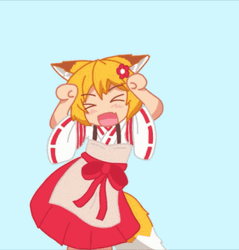 Helpful Fox Senko-San Doing Caramelldansen GIF