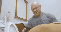 Helping Friend Puking To Toilet GIF