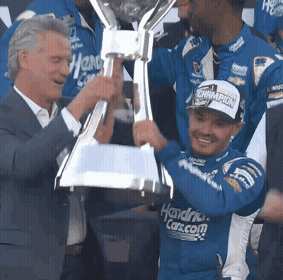 Hendrick Cars.com Race Car Driving GIF