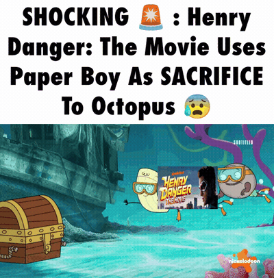 Henry Danger The Movie Poster With Paper Boy Sacrifice GIF