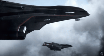 Hercules Spaceship Flying GIF