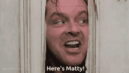 Here Johnny GIF