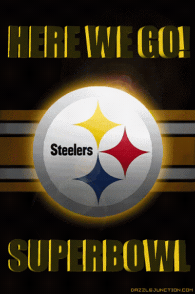 Here We Go Steelers Super Bowl Poster GIF