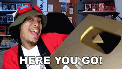 Here You Go Gloco Youtube Plaque GIF