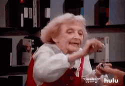 Here You Go Granny Giving Allowance GIF