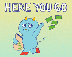 Here You Go Making It Rain GIF