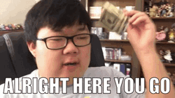 Here You Go SungWon Cho Youtuber Voice Actor GIF