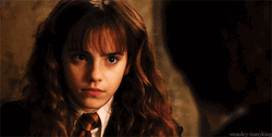 Hermione Forced Smile GIF