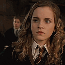 Hermione Granger Looks Back GIF