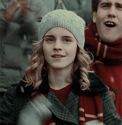 Hermione In Gryffindor Outfit Clapping GIF