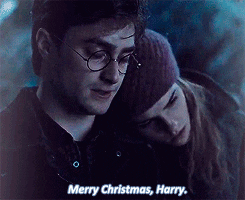 Hermione Leaning On Harry's Shoulder GIF