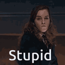 Hermione Magic Wand Stupid Spell Meme  GIF