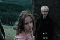 Hermione Punching Draco GIF