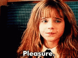 Hermione Saying Pleasure GIF
