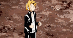 Hero Academia Denki Cute Thumbs Up GIF
