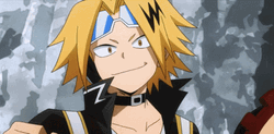 Hero Academia Denki Talking Battle GIF