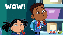 Hero Elementary Woooow Reaction GIF