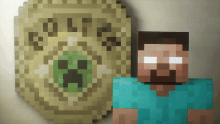 Herobrine Empty White Blank Stare GIF