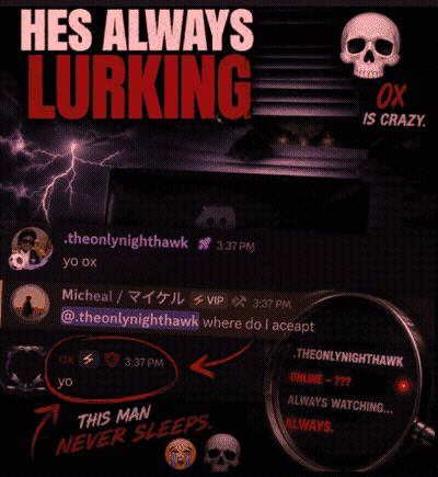 Hes Always Lurking Poster GIF