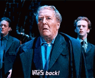 Hes Back GIF