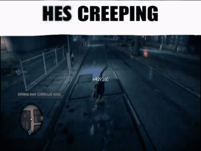 Hes Creeping Video Game Screenshot GIF