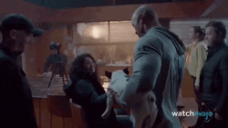 Hester Shaw Petting Puppy GIF