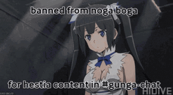 Hestia DanMachi  Banned Chat GIF