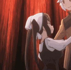 Hestia DanMachi Bell Cranel Couple Dance GIF