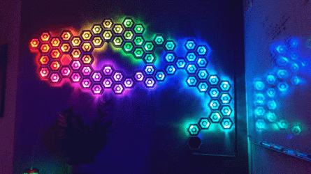 Hexagon Led Light GIF