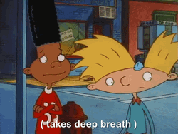 Hey Arnold Deep Breathing GIF